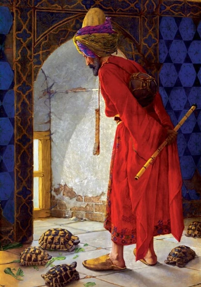 Ks Games 1000 Parça Kaplumbağa Terbiyecisi Puzzle - Osman Hamdi Bey - 2