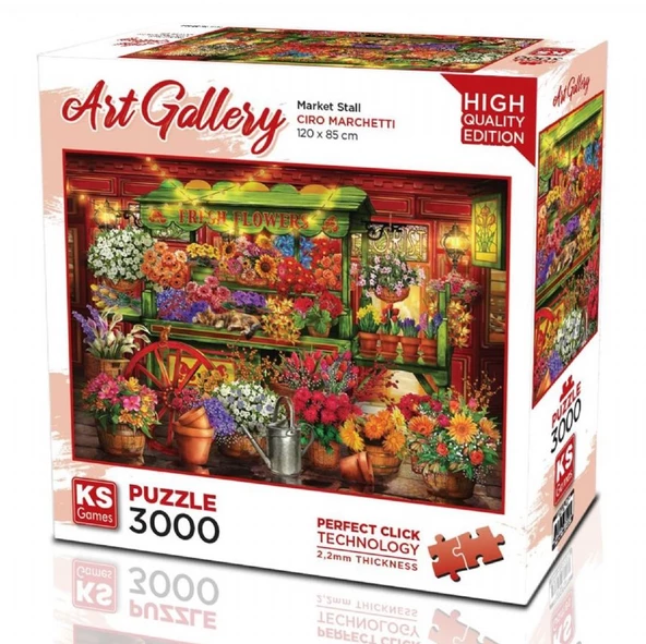 Ks Games 3000 Parça Çiçekçi Dükkanı Puzzle - Ciro Marchetti