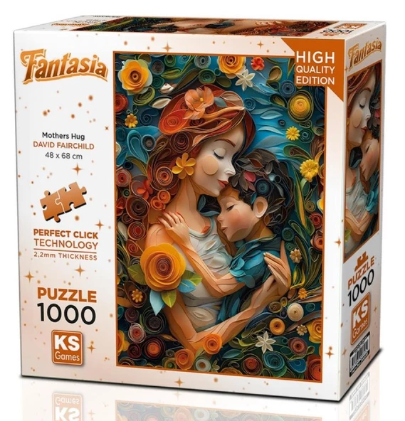 Ks Games 1000 Parça Mothers Hug Puzzle - David Fairchild - Resim 3