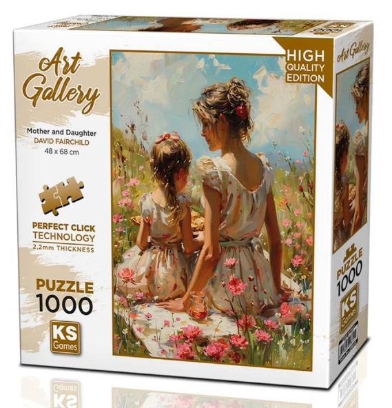 Ks Games 1000 Parça Anne ve Kızı Puzzle - David Fairchild - Resim 2