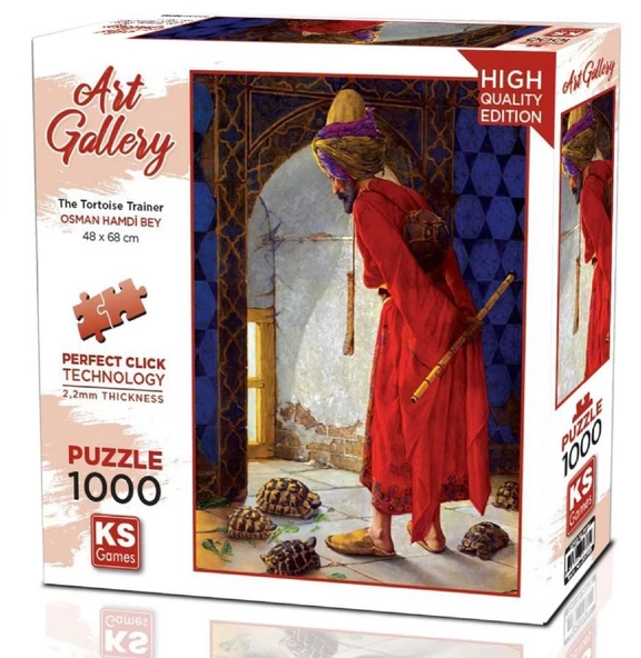 Ks Games 1000 Parça Kaplumbağa Terbiyecisi Puzzle - Osman Hamdi Bey