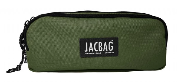 Jacbag Üç Bölmeli Çocuk ve Yetişkin Kalem Çantası - Haki Yeşil - Erkek - 3