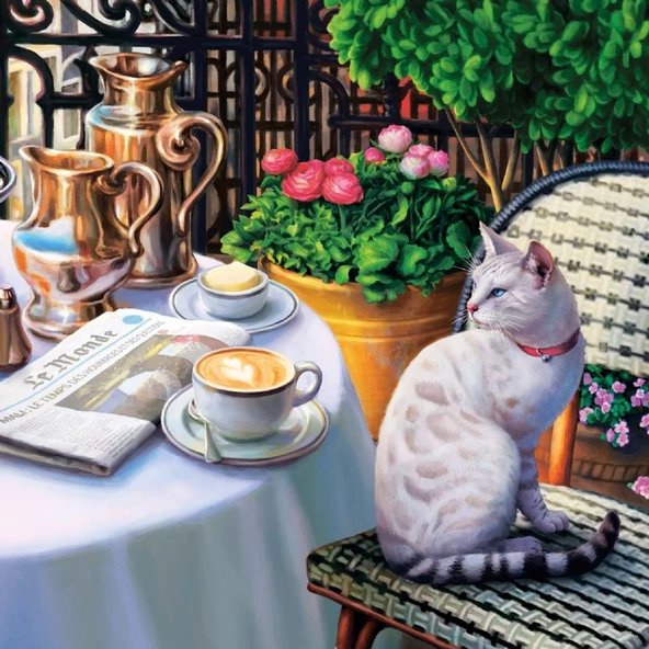 Ks Games 1000 Parça Paris'te Kahvaltı Puzzle - Resim 4