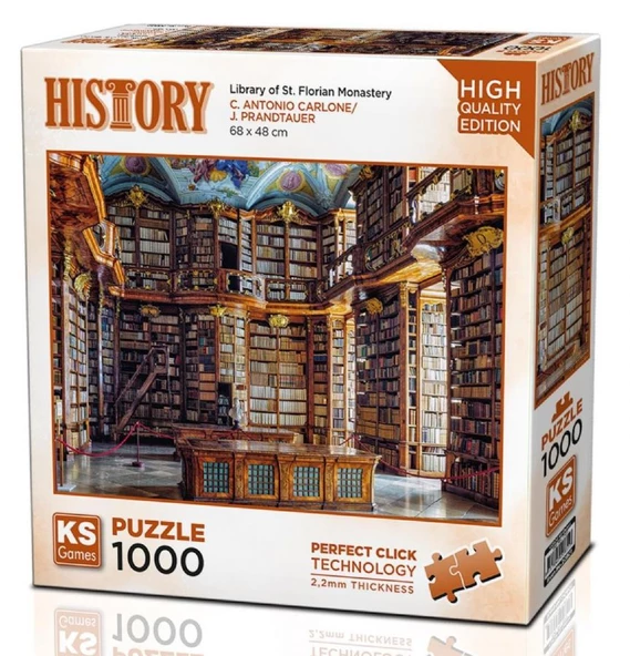Ks Games 1000 Parça St. Florian Manastır Kütüphanesi Puzzle ürün görseli