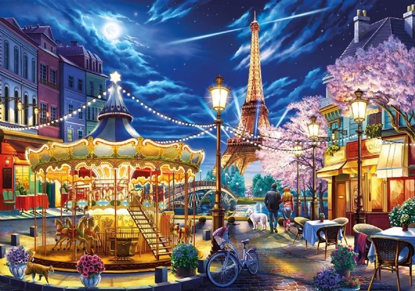 Ks Games 1000 Parça Paris'in Gece Işıkları Puzzle