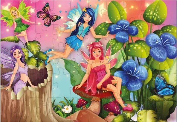 Star Puzzle 2x50 Parça Çocuk Puzzle - Peri Dİyarı - Resim 3