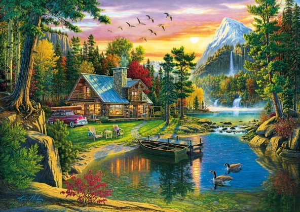 Ks Games 1000 Parça Mountain Paradise Puzzle - Kim Norlien ürün görseli
