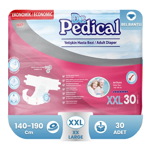 Dr. Pedical Yetişkin Hasta Bezi XXL 30'lu ürün görseli 1