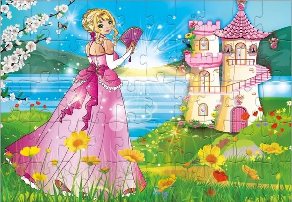 Star Puzzle 2x50 Parça Çocuk Puzzle - Sonbahar ve Yaz Prensesleri - Resim 3