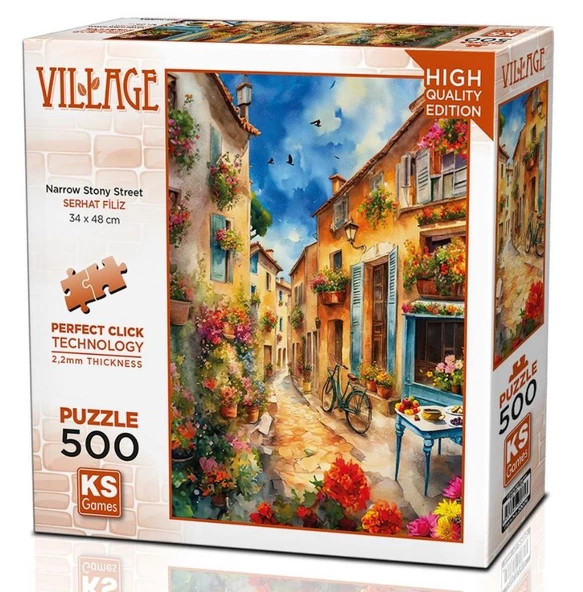 Ks Games 500 Parça Dar Taşlı Sokak Puzzle - Serhat Filiz