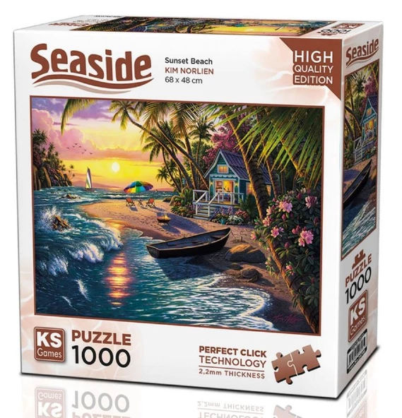 Ks Games 1000 Parça Gün Batımı Plajı Puzzle - Kim Norlien ürün görseli