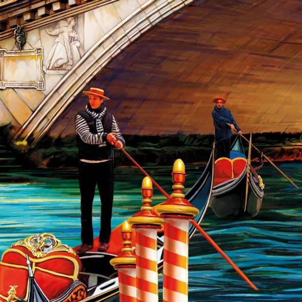 Ks Games 1000 Parça Venedik Rialto Köprüsü Puzzle - Resim 3