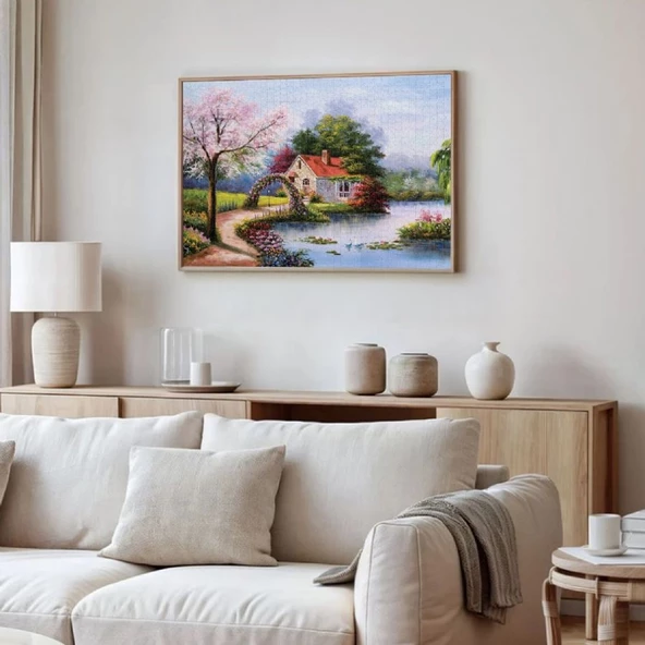 Ks Games 1000 Parça Göl Evi Puzzle - Jack Stansfield - Resim 2