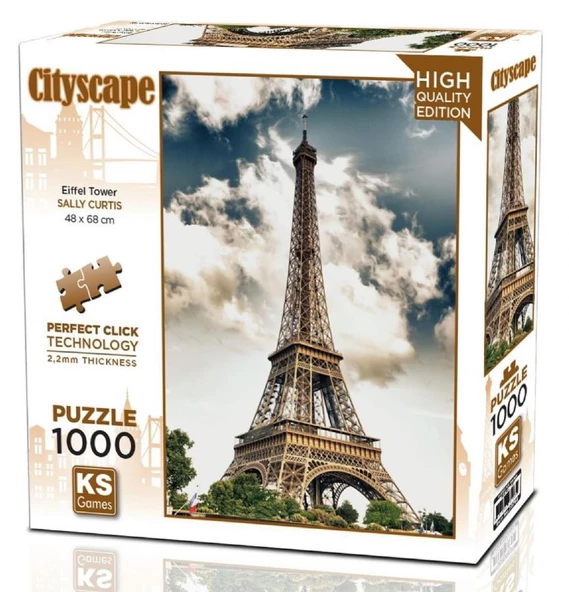 Ks Games 1000 Parça Eiffel Tower Puzzle - Sally Curtis ürün görseli