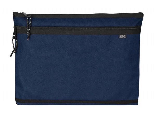 Jacbag Lacivert Erkek A4 Zip Folder İki Bölmeli Dosya ve Evrak Çantası - 4