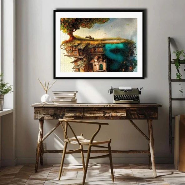 Ks Games 1000 Parça Çatıdaki Piyanı Puzzle - David Fairchild - Resim 3