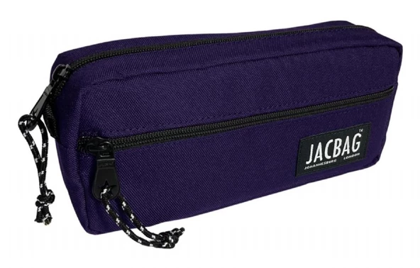 Jacbag Çift Fermuarlı Mor Kız Çocuk Kalem Kutusu ürün görseli