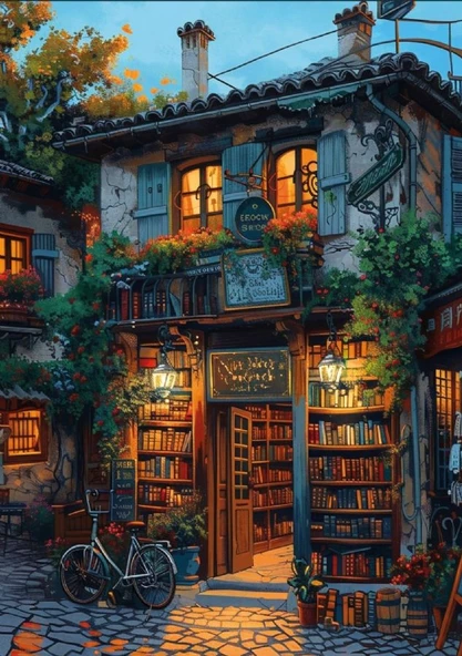 Ks Games 1000 Parça Kitapçı Dükkanı Puzzle - Phillip Trully - Resim 2