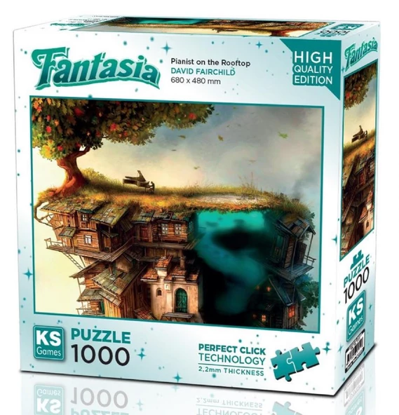 Ks Games 1000 Parça Çatıdaki Piyanı Puzzle - David Fairchild ürün görseli