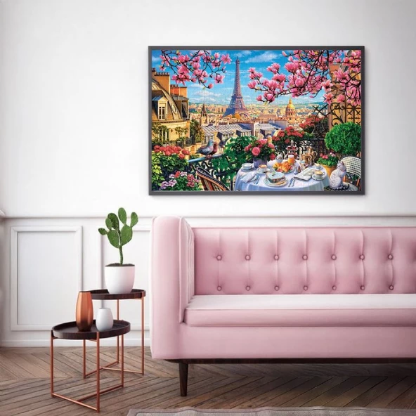 Ks Games 1000 Parça Paris'te Kahvaltı Puzzle - Resim 5