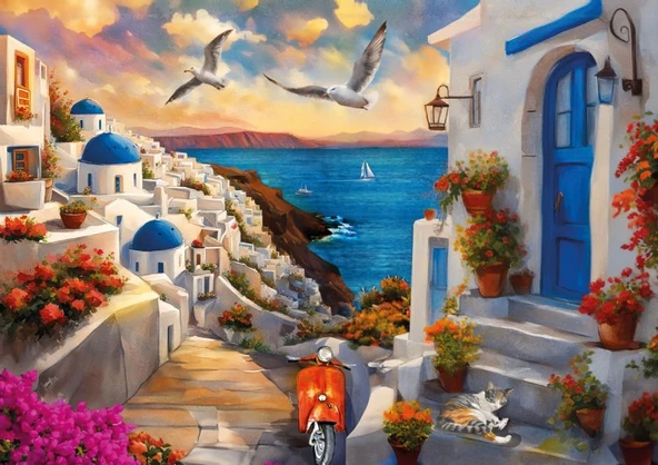 Ks Games 500 Parça Santorini Puzzle - Serhat Filiz - Resim 3