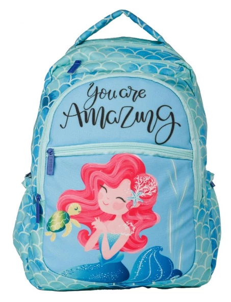 Pippa Amazing Denizkızı Dört Bölmeli Açık Yeşil Kız Çocuk Okul Çantası ürün görseli