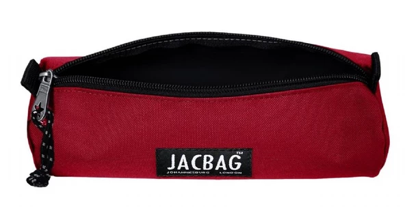 Jacbag Kırmızı Kız Çocuk Tek Gözlü Silindir Kalemlik - Kalem Kutusu - Resim 2