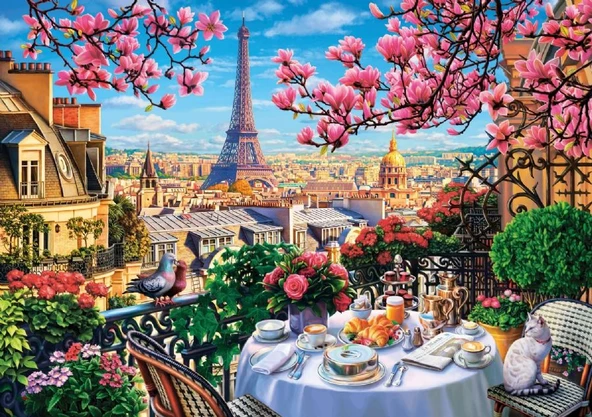 Ks Games 1000 Parça Paris'te Kahvaltı Puzzle - Resim 2