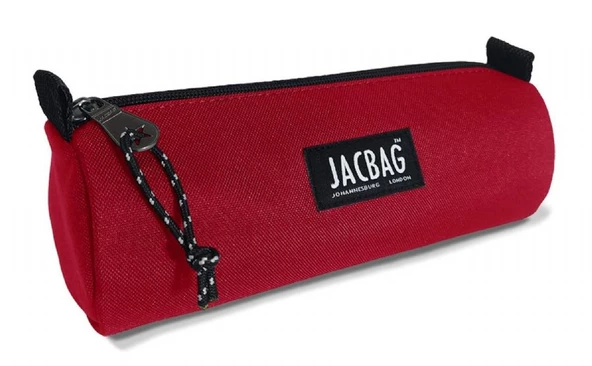 Jacbag Kırmızı Kız Çocuk Tek Gözlü Silindir Kalemlik - Kalem Kutusu ürün görseli