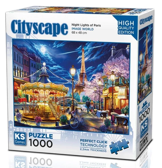 Ks Games 1000 Parça Paris'in Gece Işıkları Puzzle - Resim 2