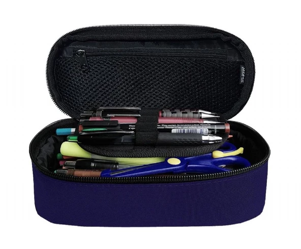 Jacbag Mor Kadın/Kız Çocuk Oval XL Organizer Kalem Kutusu Kalemlik - Resim 2