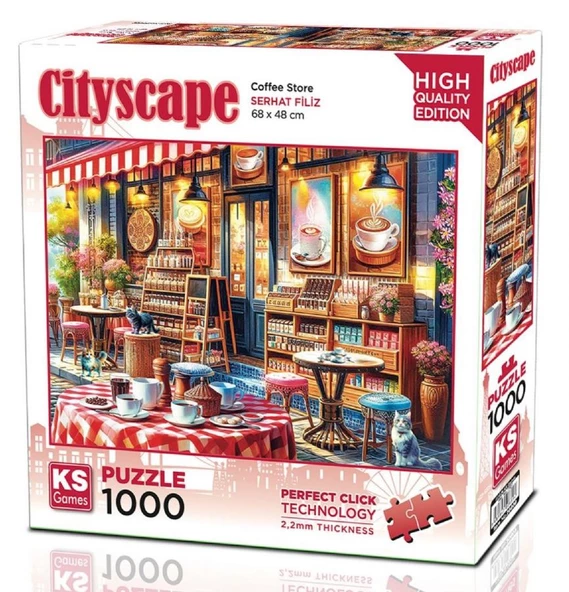 Ks Games 1000 Parça Kahve Dükkanı Puzzle - Serhat Filiz - 2
