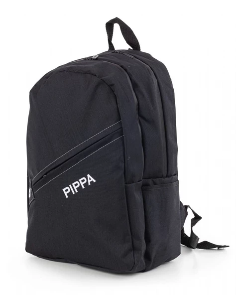 Pippa Belek Siyah Üç Bölmeli Günlük ve Seyahat Erkek Sırt Çantası - Resim 2