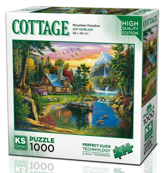 Ks Games 1000 Parça Mountain Paradise Puzzle - Kim Norlien - Resim 2