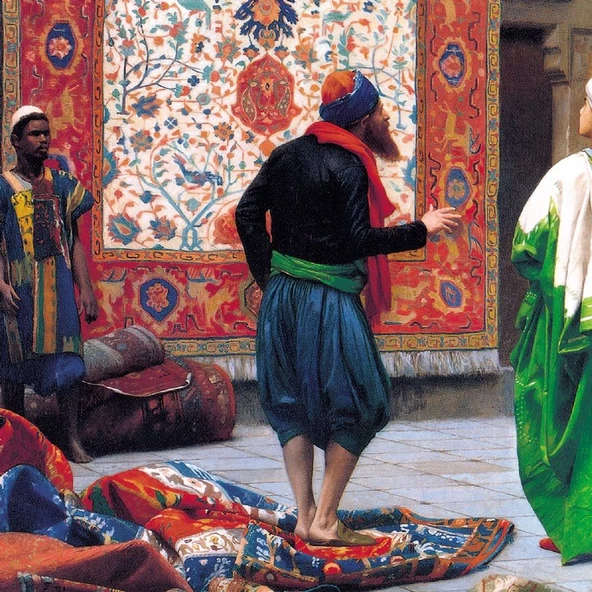 Ks Games 1000 Parça Halı Tüccarı (Jean Leon Gerome) Puzzle - 3