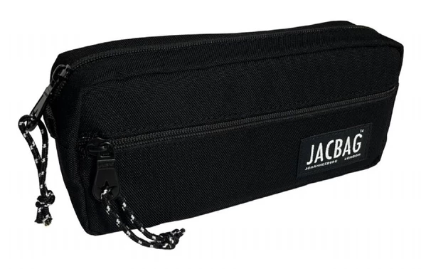 Jacbag Çift Fermuarlı Siyah Erkek Çocuk Kalem Kutusu