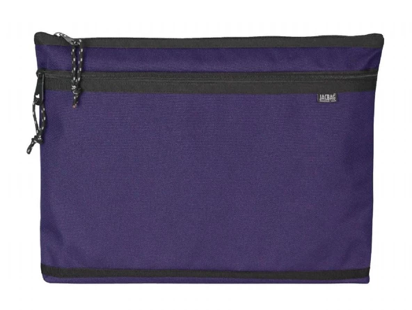 Jacbag Mor Kadın A4 Zip Folder İki Bölmeli Dosya ve Evrak Çantası - 4