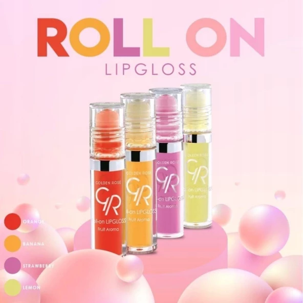 Golden Rose Roll On Lipgloss Fruit Aroma 04 Banana Dudak Parlatıcısı - 3