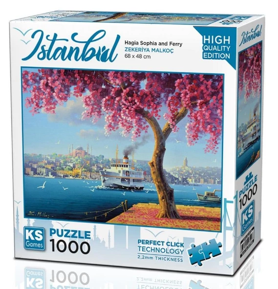 Ks Games 1000 Parça Ayasofya Camii ve Vapur Puzzle - Zekeriya Malkoç - 2