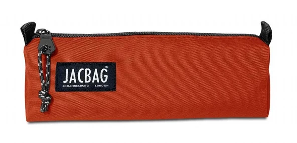 Jacbag Turuncu Kiremit Kız Çocuk Tek Bölmeli Üçgen Okul ve Ofis Kalem Kutusu