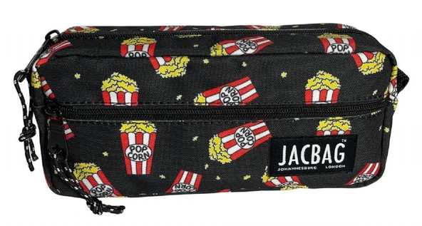 Jacbag Çift Fermuarlı Popcorn Kız ve Erkek Çocuk Kalem Kutusu - Resim 2