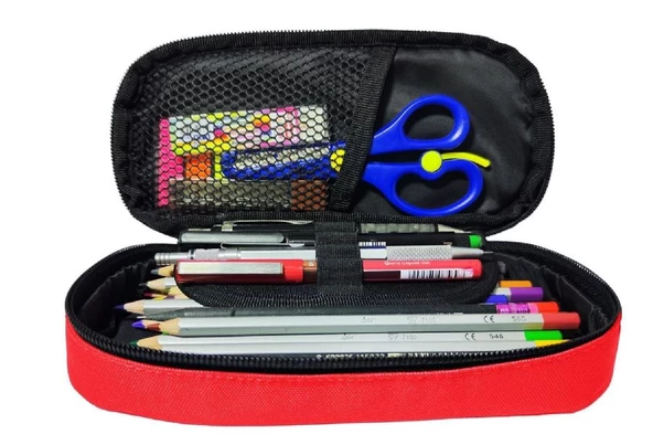 Jacbag Oval Medium Mercan Pembe Kız Çocuk Kalem Çantası - 2