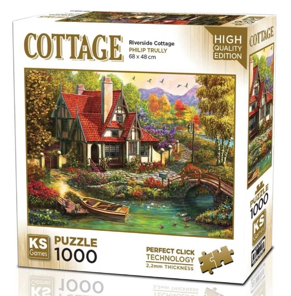Ks Games 1000 Parça Nehir Kenarındaki Kulübe Puzzle - Philip Trully ürün görseli