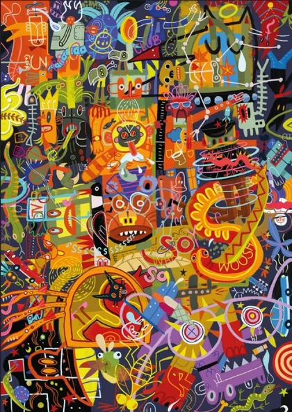 Ks Games 1000 Parça On the Road Puzzle - Emre Özbay - Resim 2