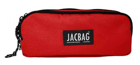 Jacbag Üç Bölmeli Çocuk ve Yetişkin Kalem Çantası - Kırmızı - Kadın/Kız Çocuk - Resim 2