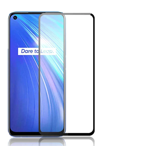 Realme 6 - Ekran Koruyucu 5D Temperli Cam Koruma