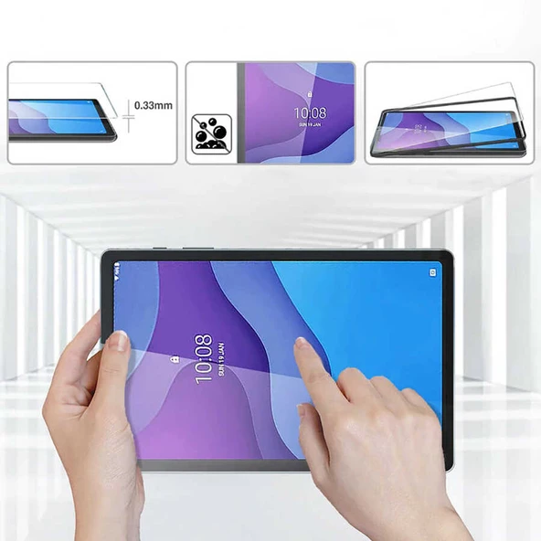Lenovo Tab M8 - Ekran Koruyucu Tablet Temperli Cam Koruma - 3