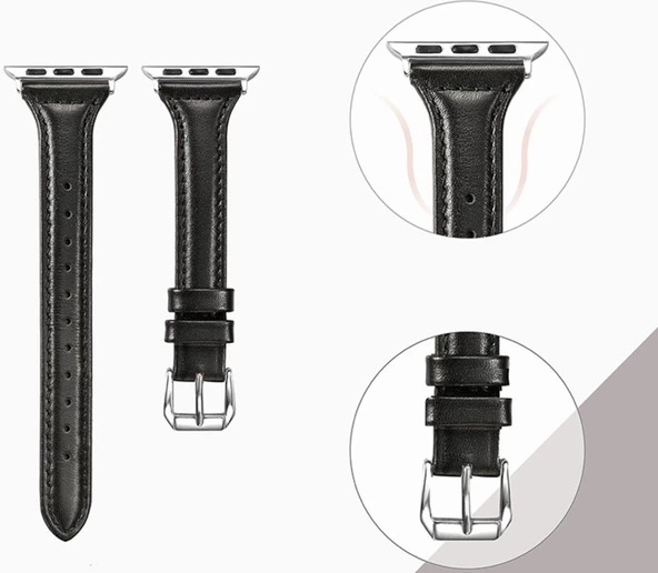 Apple Watch 40mm - Kordon Deri Kordon KRD-28 - 5