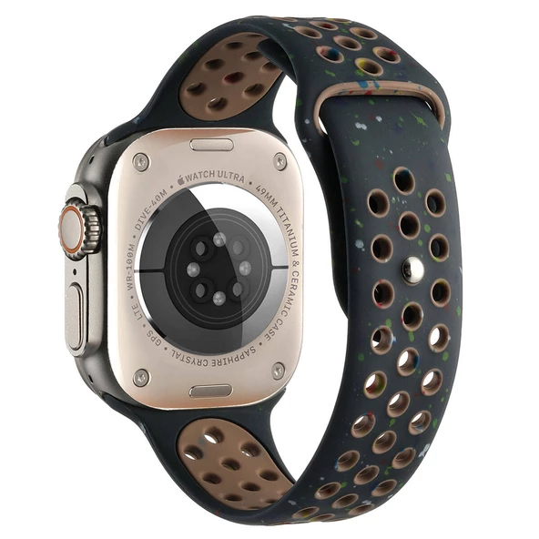 Apple Watch 42mm - Kordon Yeni Seri 2023 Silikon Strap Kayış KRD-02