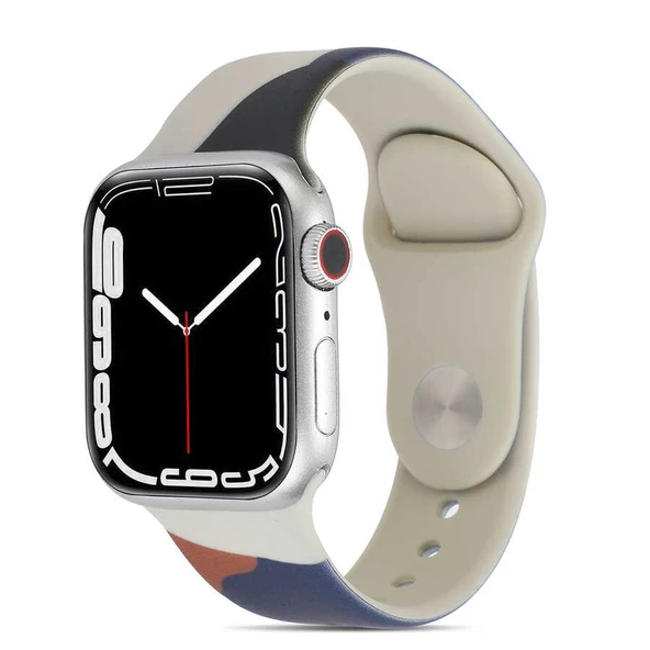 Apple Watch 7 41mm - Kordon Silikon Kordon KRD-62